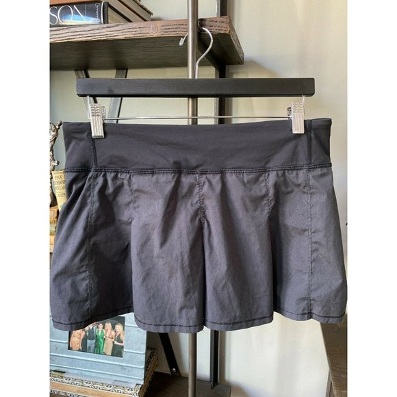 Lululemon Dresses & Skirts - Lululemon Black Skort Skirt Tennis Running 10 / LG